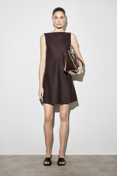 COS テーラード リネンミニワンピース