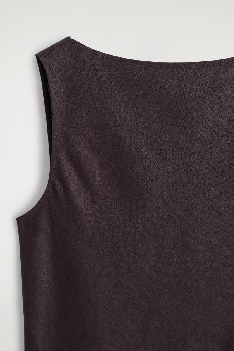 COS テーラード リネンミニワンピース