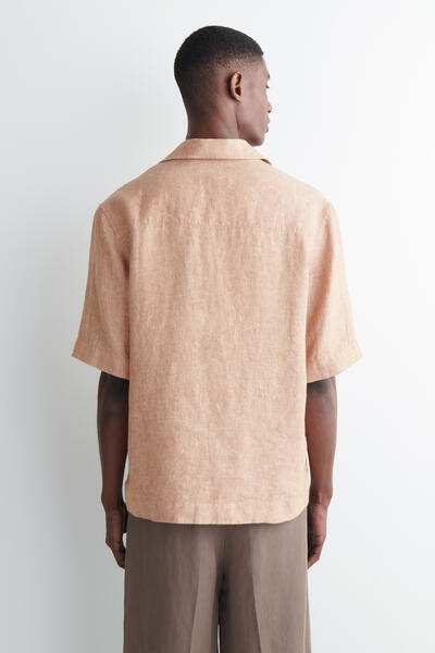 COS リネン ポップオーバーシャツ