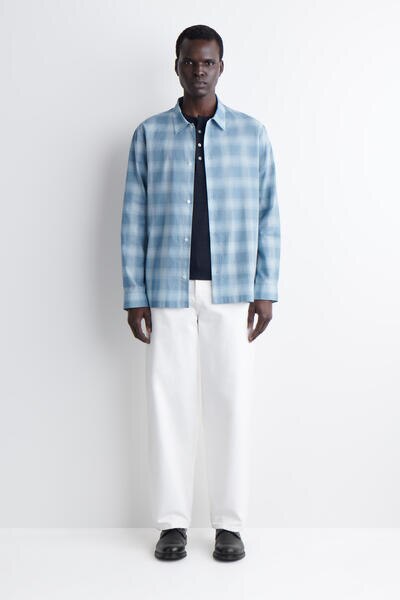 COS チェック柄コットンシャツ