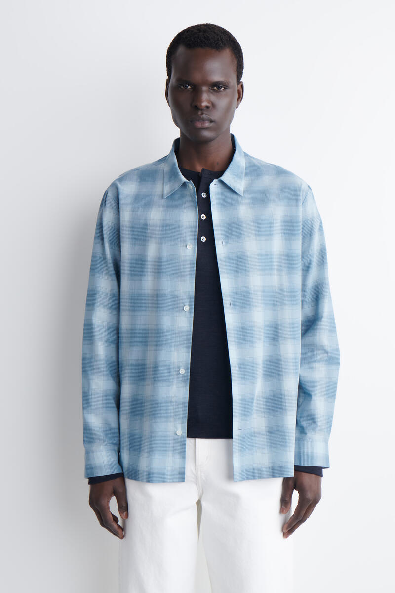 COS チェック柄コットンシャツ