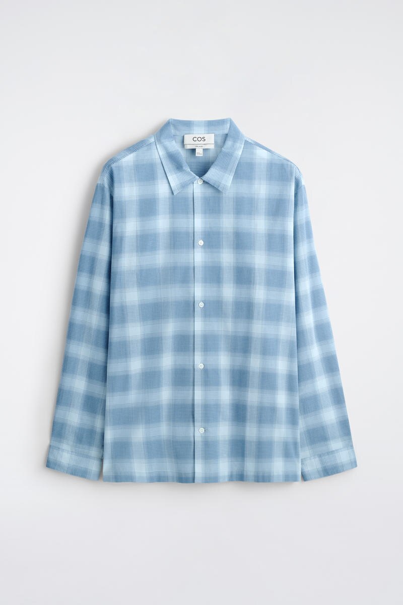 COS チェック柄コットンシャツ
