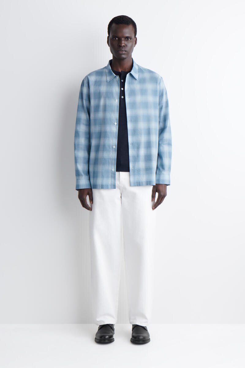 COS チェック柄コットンシャツ