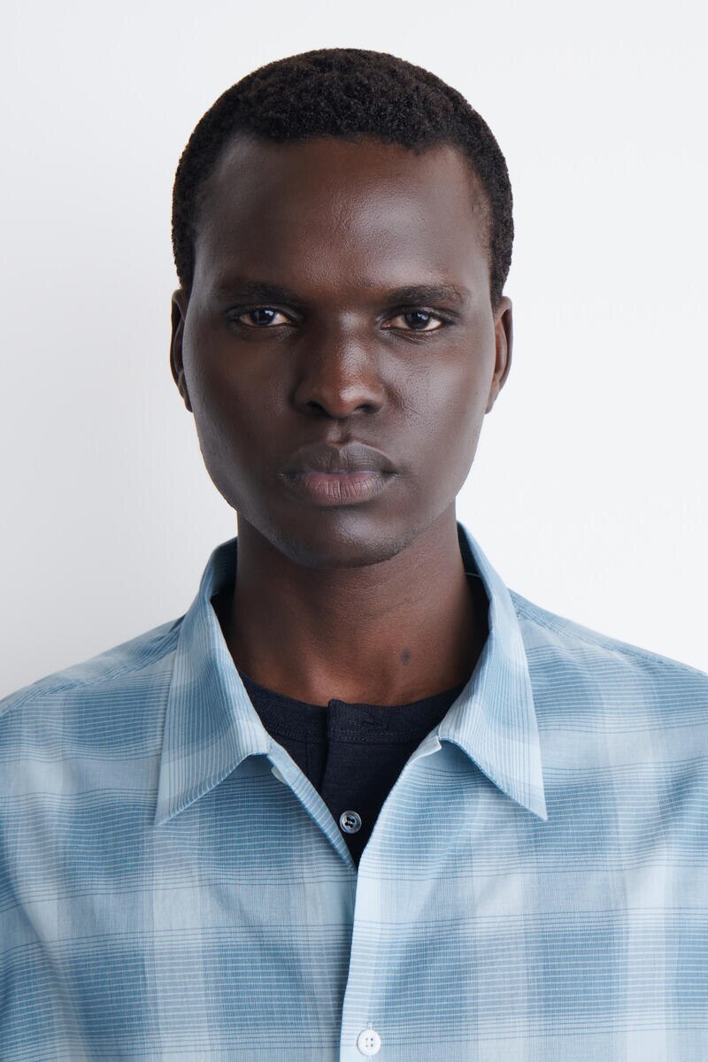 COS チェック柄コットンシャツ