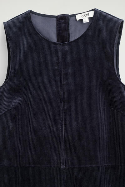 COS Aラインコーデュロイミディドレス