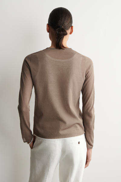 COS レイヤードニットロングスリーブトップ