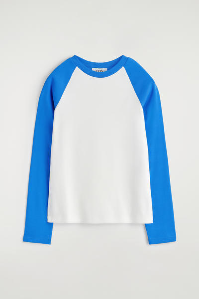 COS コントラストスリーブTシャツ