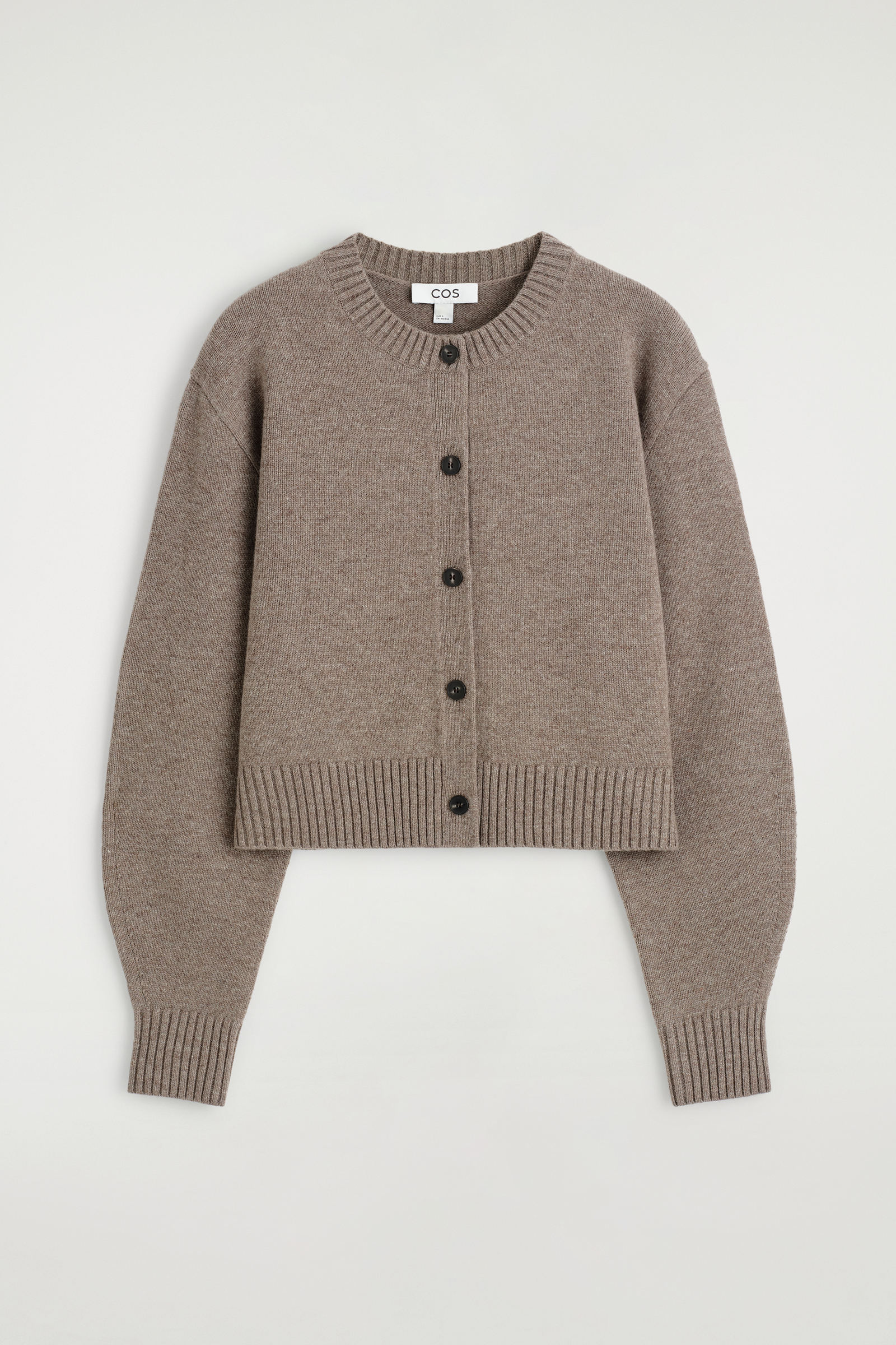 MERINO WOOL CARDIGAN メリノウールカーディガン ベージュメランジュ