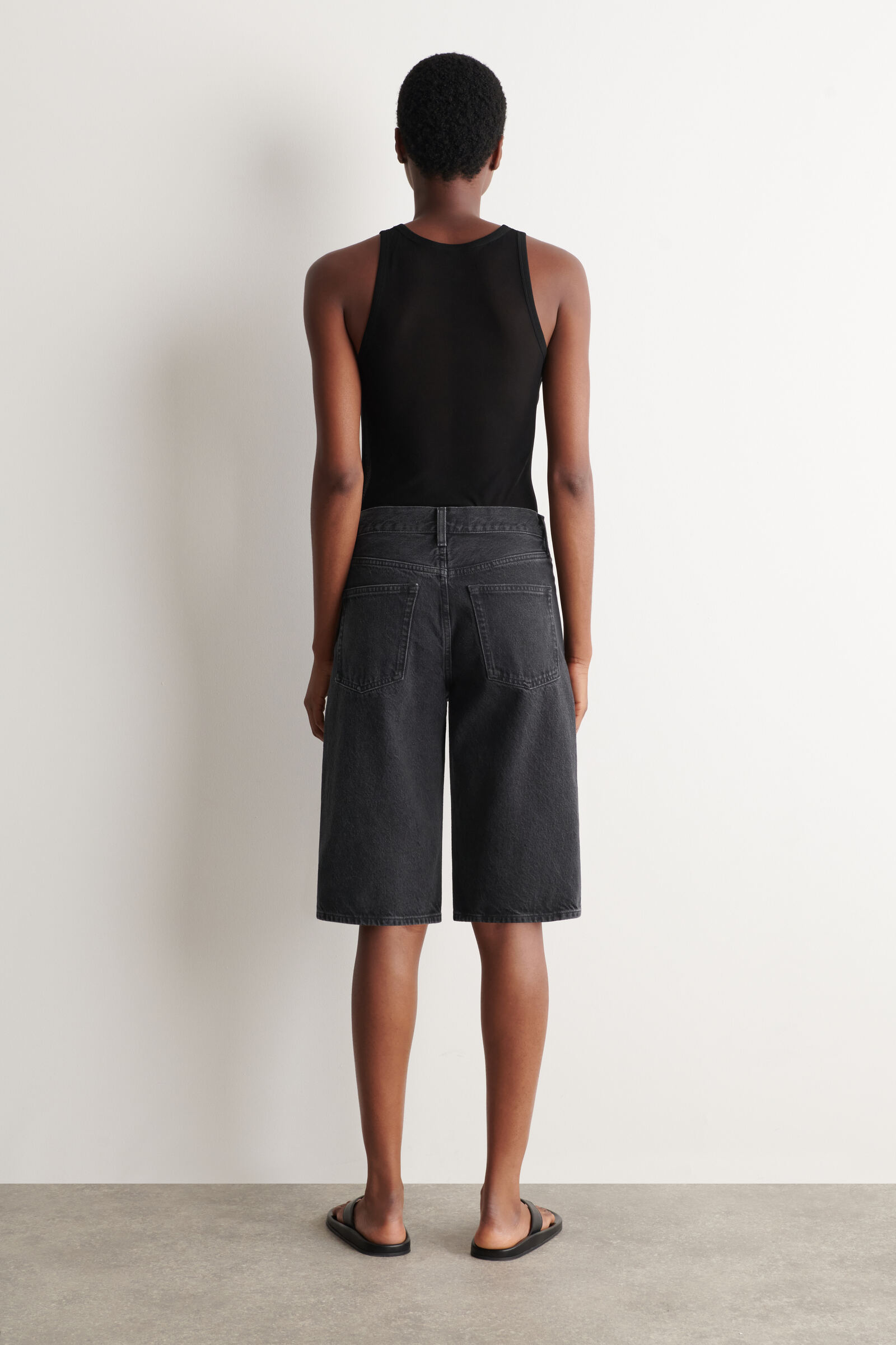CHORD STRAIGHT-LEG DENIM SHORTS CHORDストレートレッグ デニム