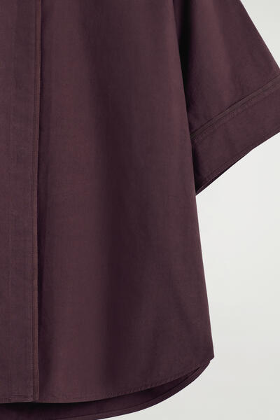 COS オーバーサイズ 半袖コットンシャツ