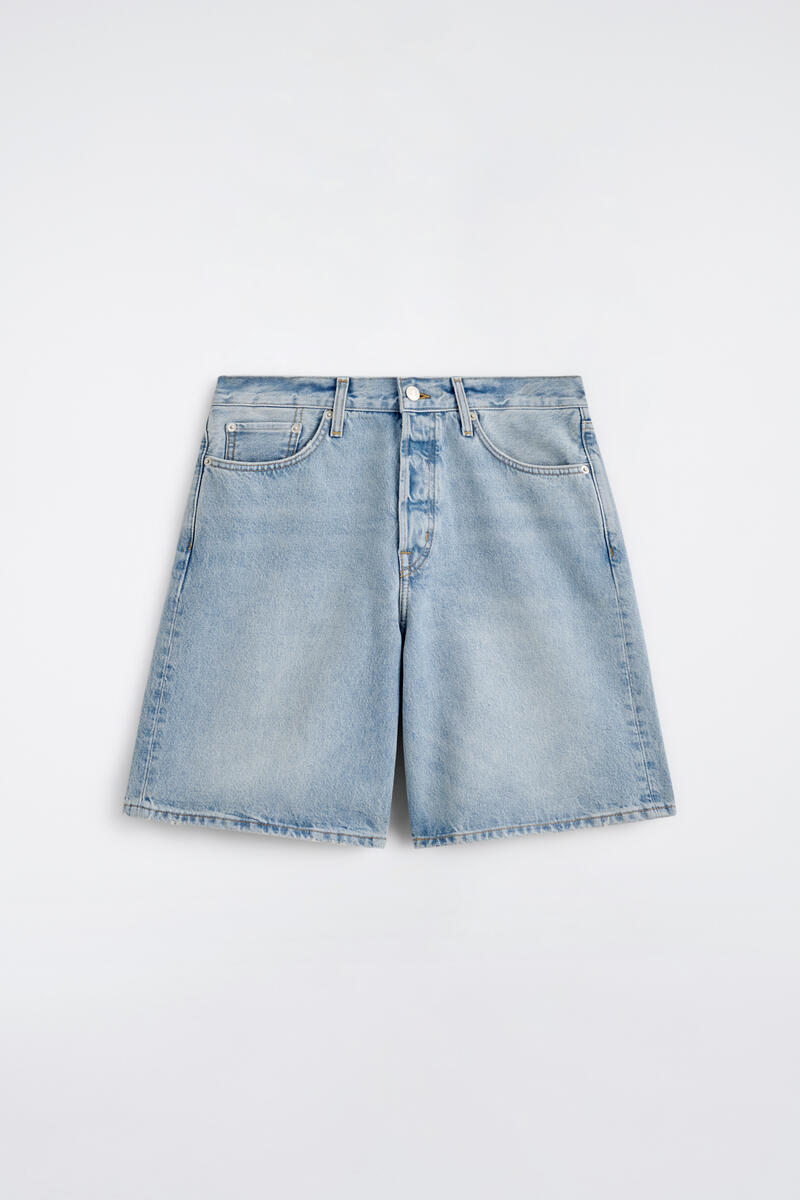 COS デニムショートパンツ ライトブルー KNEE-LENGTH DENIM SHORTS ニーレングス デニムショートパンツ ライト