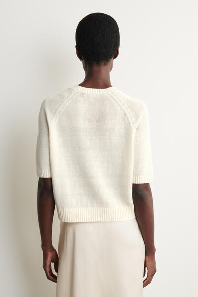 COS シュリンクニットリネンTシャツ