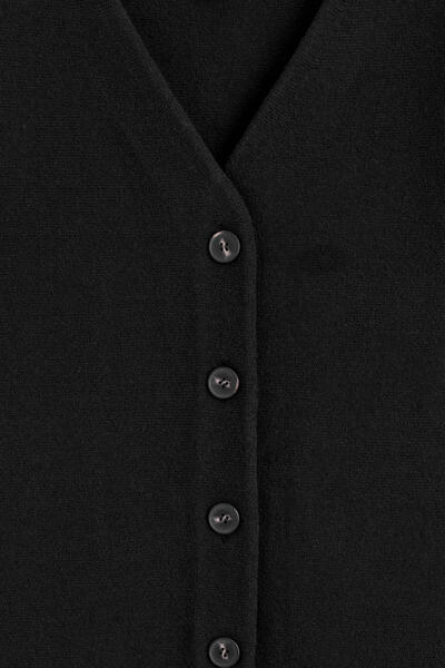 COS ボタン付きミラノリブニット ミニドレス