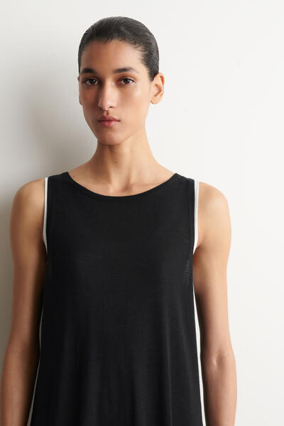 COS ラウンドメリノウール マキシワンピース