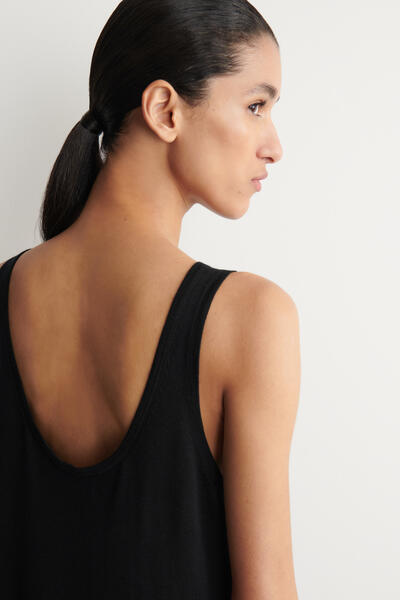 COS ラウンドメリノウール マキシワンピース