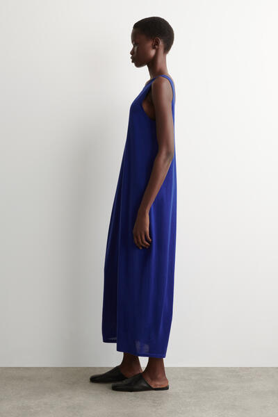 COS ラウンドメリノウール マキシワンピース