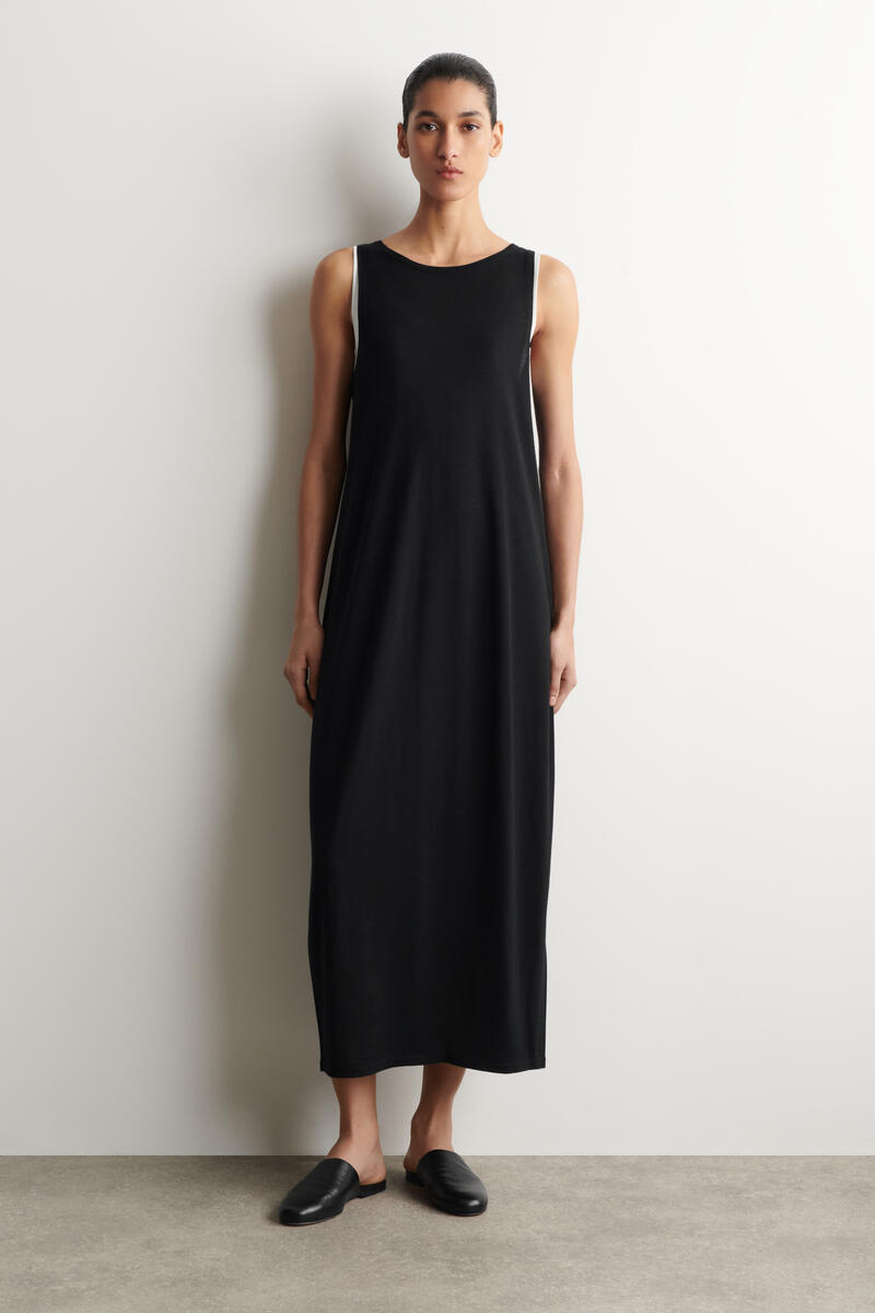 COS ラウンドメリノウール マキシワンピース