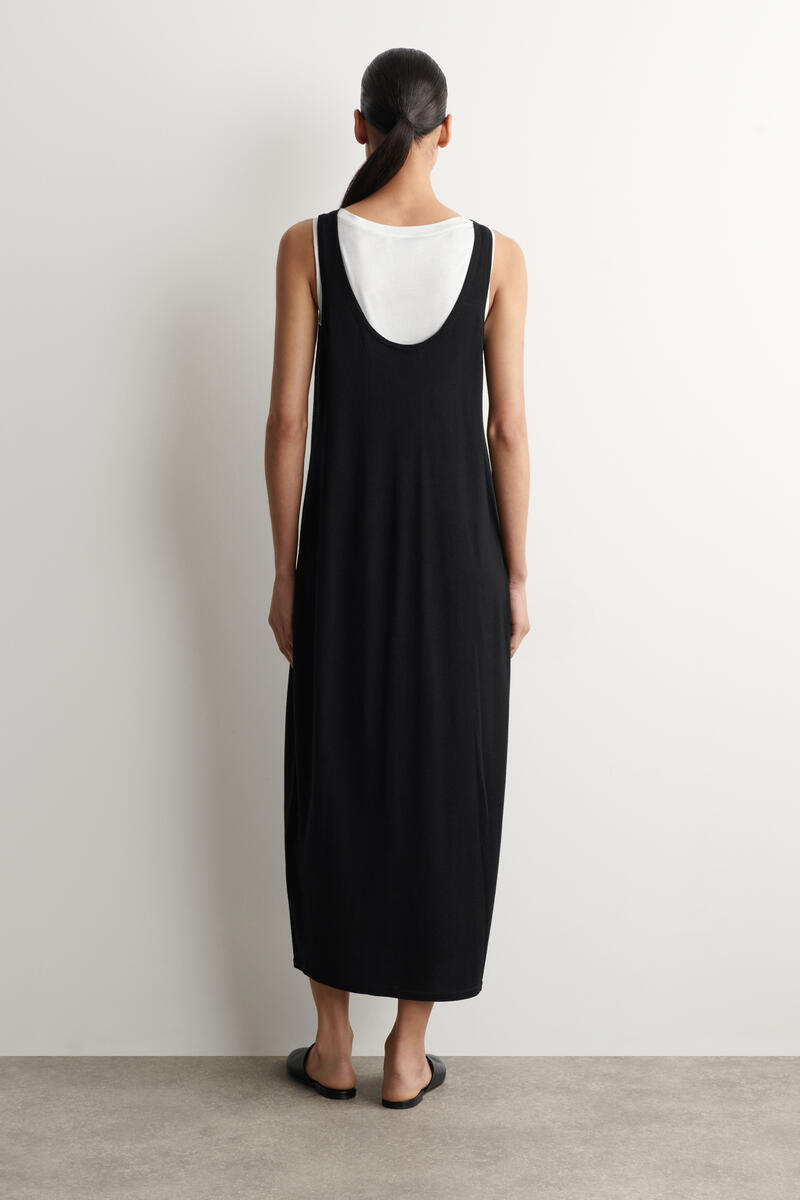 COS ラウンドメリノウール マキシワンピース