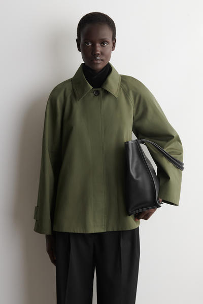 COS Aライン コットンツイルジャケット