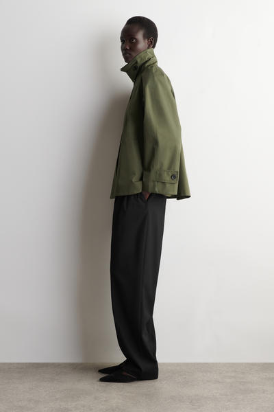 COS Aライン コットンツイルジャケット
