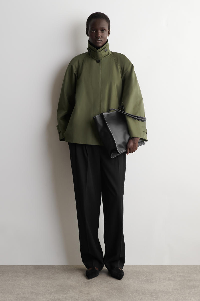 COS Aライン コットンツイルジャケット