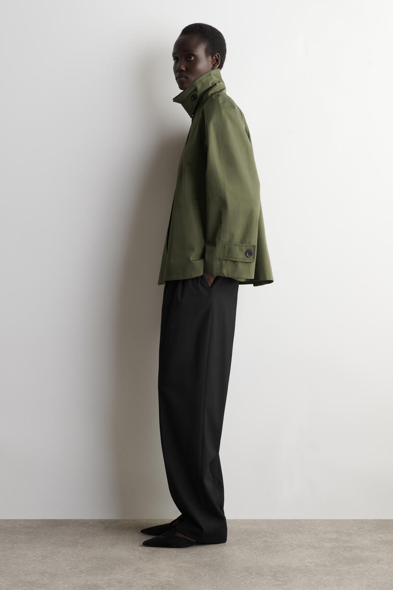 COS Aライン コットンツイルジャケット