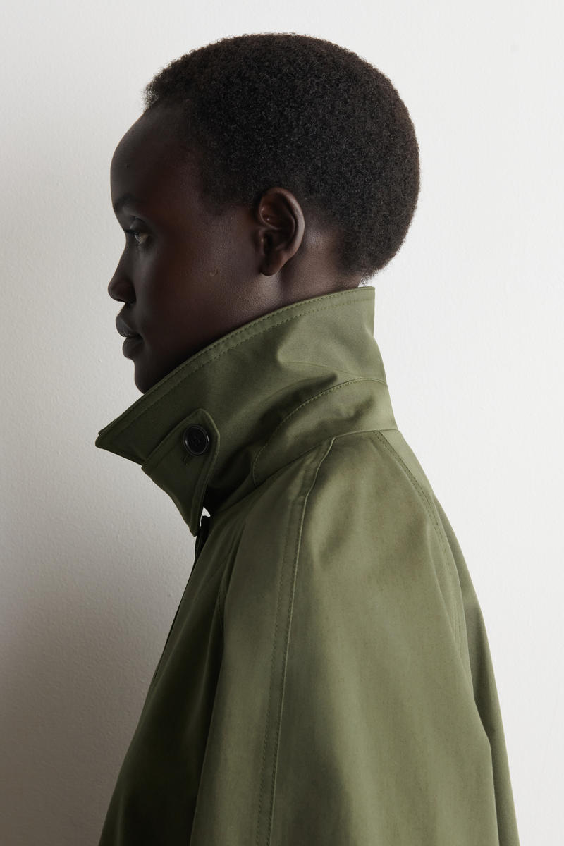 COS Aライン コットンツイルジャケット