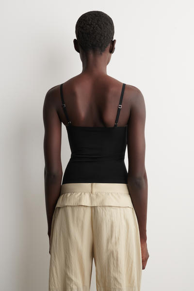 COS インターロックジャージーキャミトップス