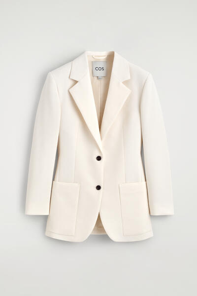 SINGLE-BREASTED BOUCLE BLAZER