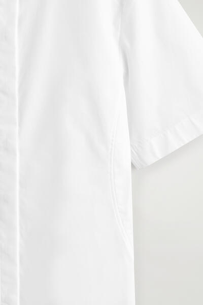 COS クラシックコットンミニシャツワンピース