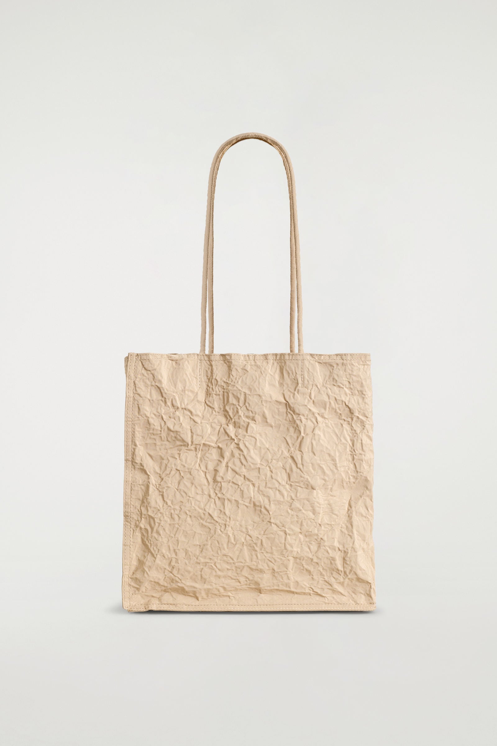 CRINKLED TOTE BAG シワ加工トートバッグ ベージュ｜COS コス 公式 