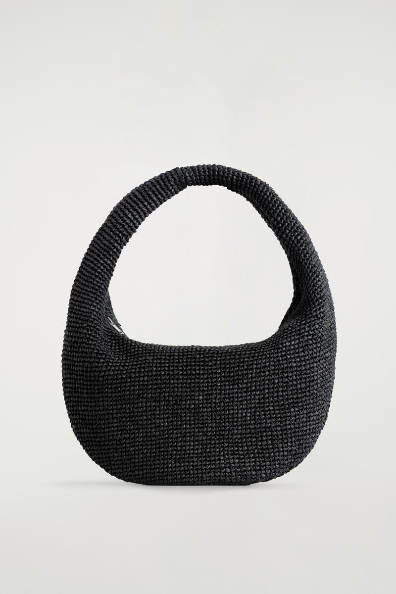 COS カーブショルダーバッグ - ストロー