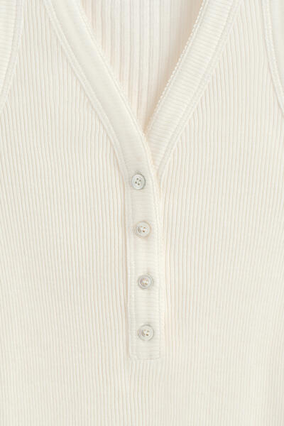 COS リブニット ヘンリータンクトップ