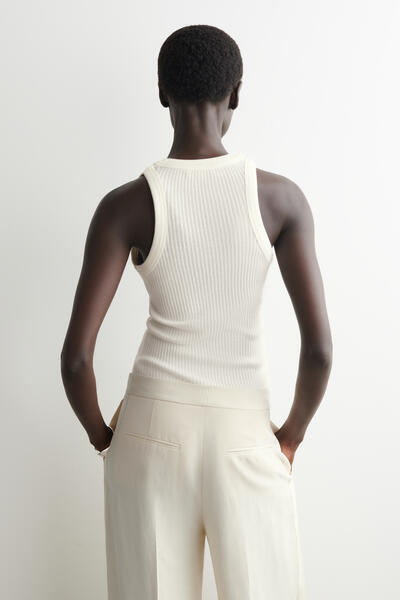 COS リブニット ヘンリータンクトップ