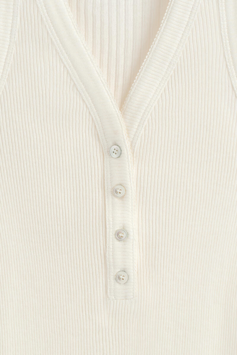 COS リブニット ヘンリータンクトップ