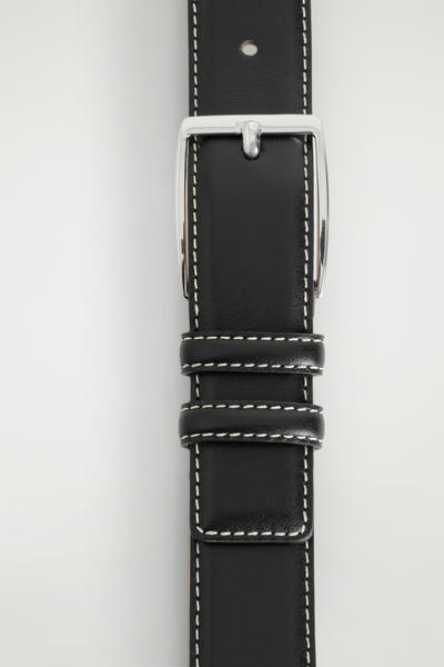 COS トップステッチ レザーベルト