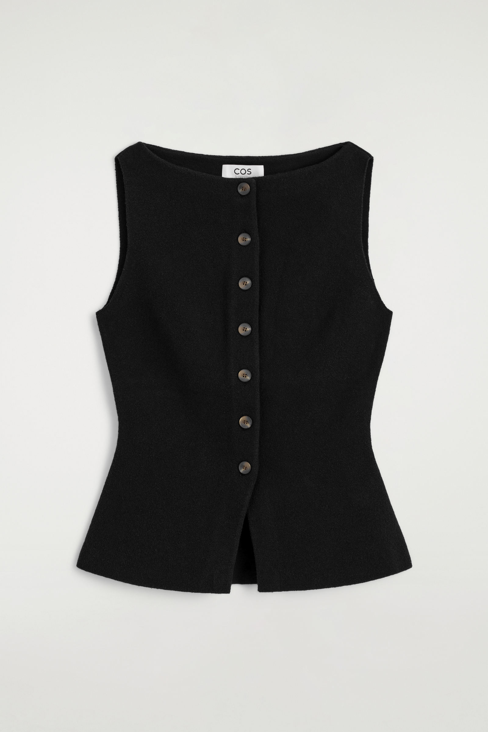 COS コットンブレンド クレープベスト COTTON-BLEND CREPE WAISTCOAT コットンブレンド クレープ ベスト