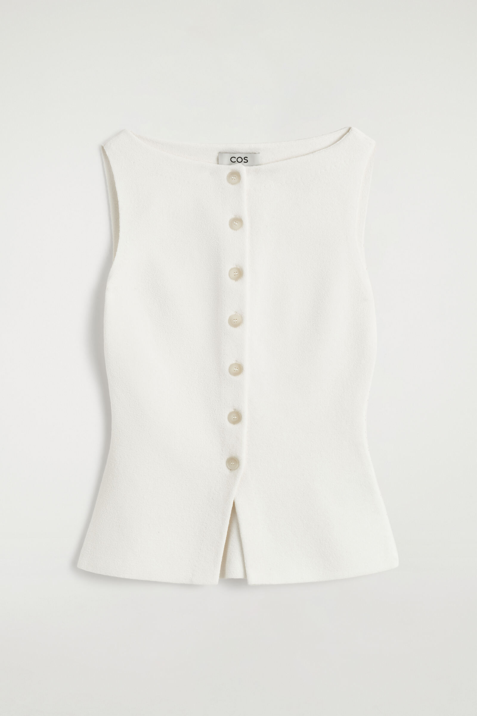 COTTON-BLEND CREPE WAISTCOAT コットンブレンド クレープ ベスト