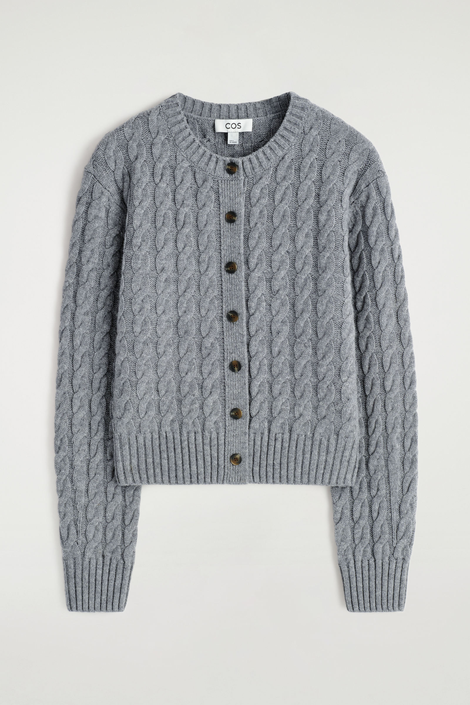 CABLE-KNIT MERINO WOOL CARDIGAN ケーブルニットメリノウール