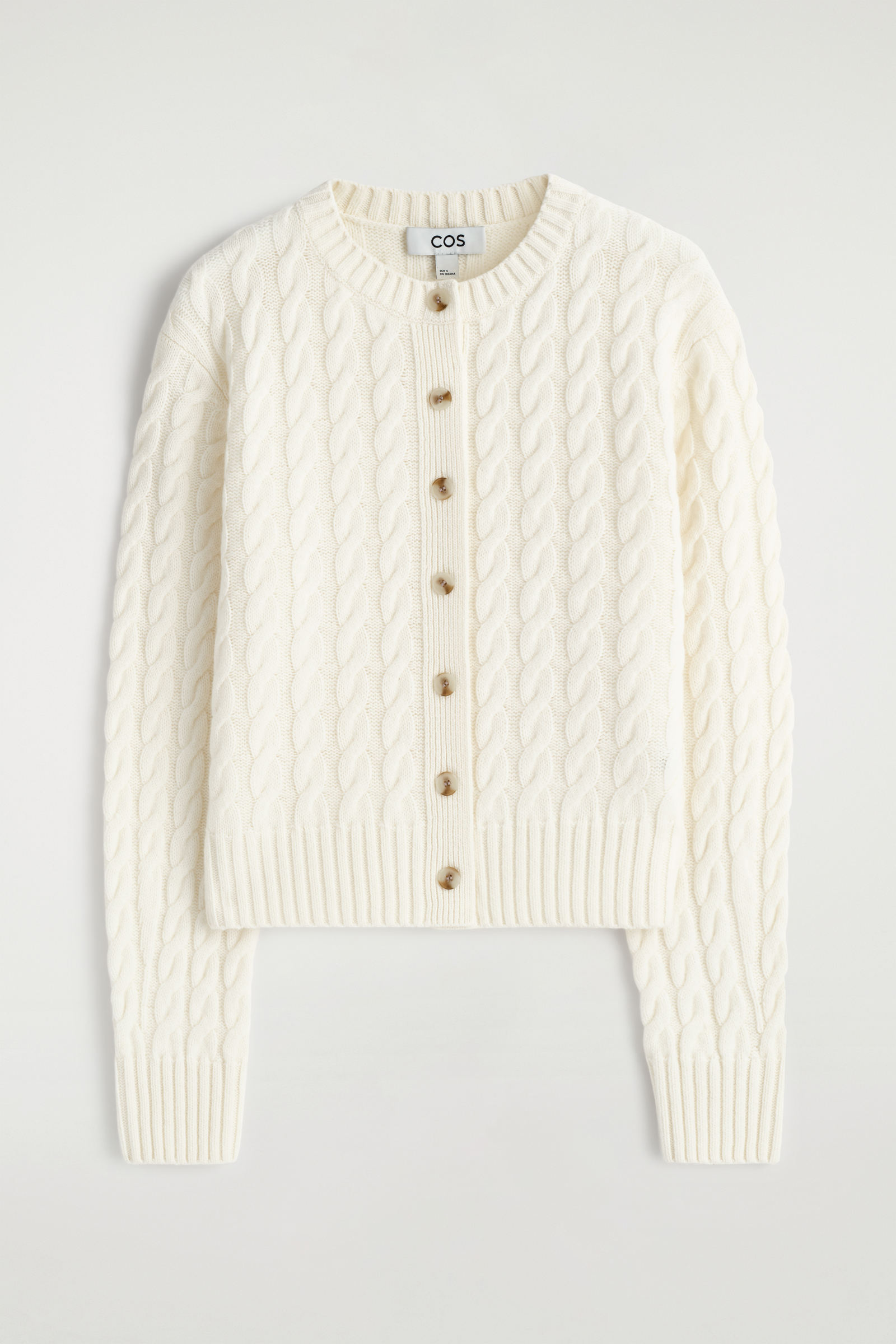 CABLE-KNIT MERINO WOOL CARDIGAN ケーブルニットメリノウール