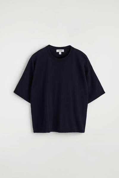 COS メリノウールニットシャツ