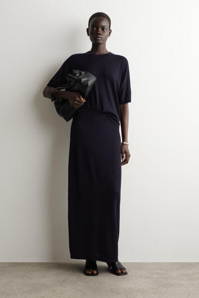 COS メリノウールニットシャツ