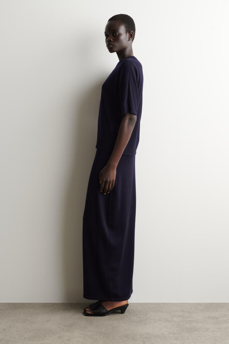 COS メリノウールニットシャツ