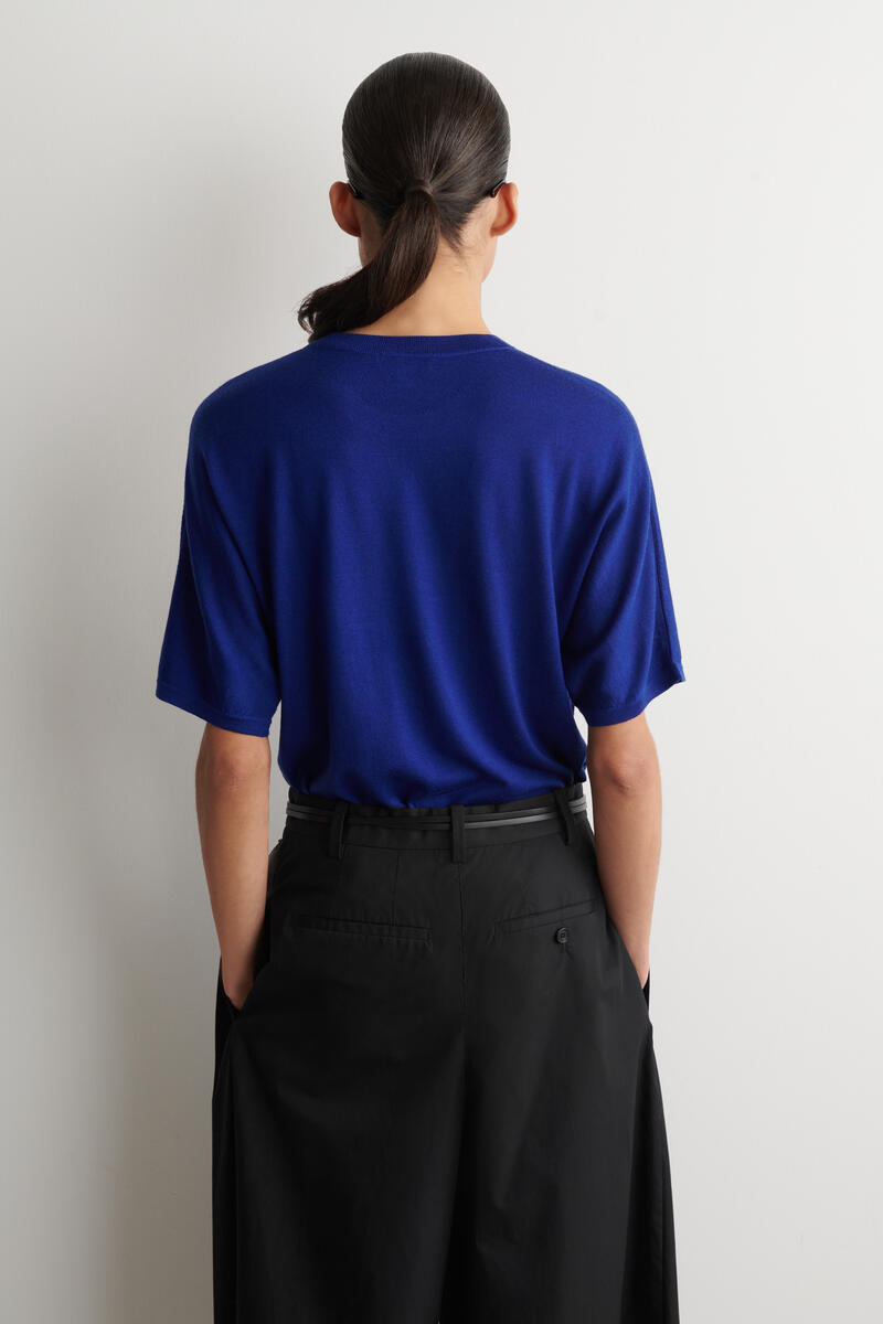 COS メリノウールニットシャツ