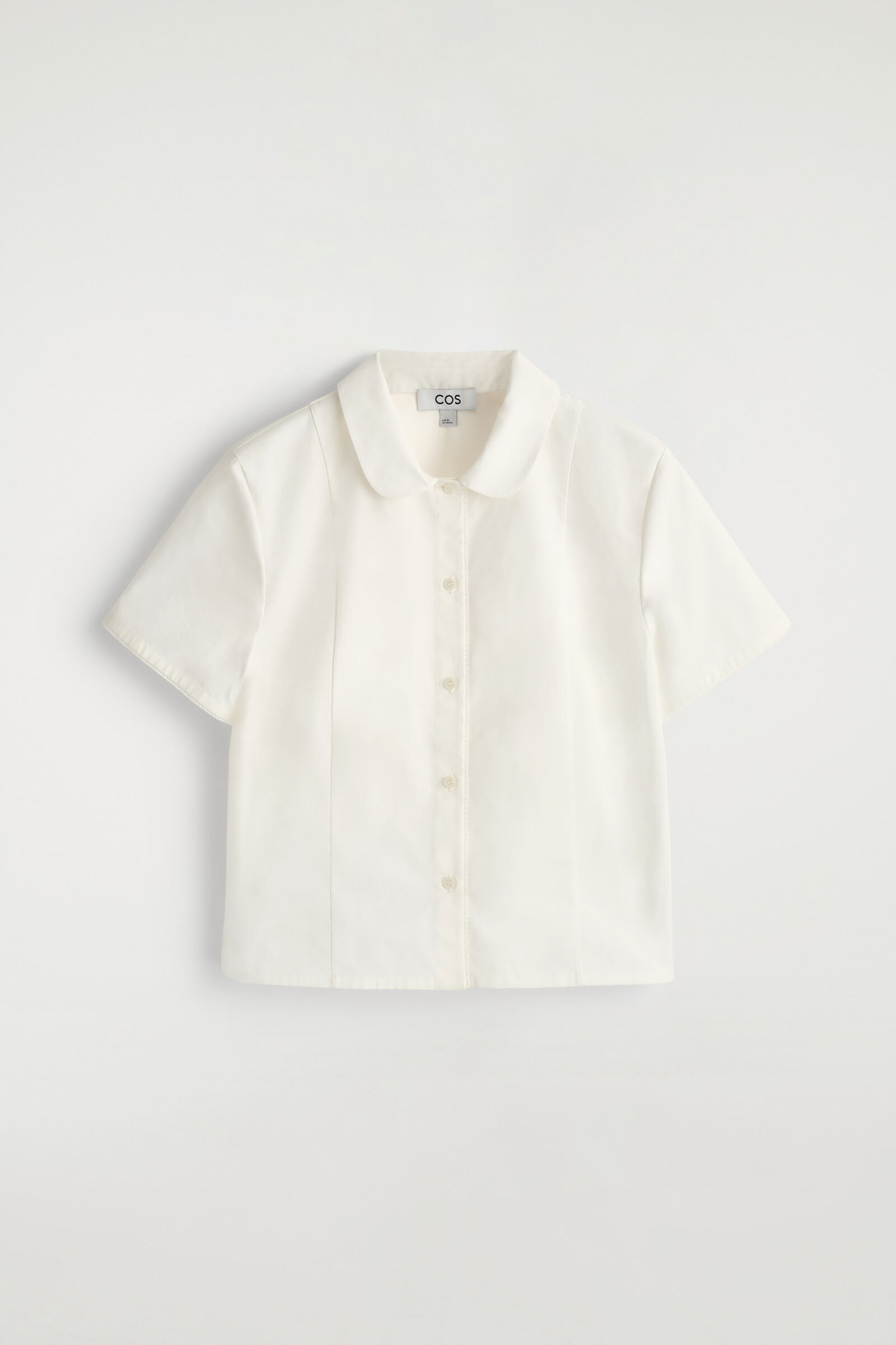 CURVED-COLLAR COTTON-POPLIN SHIRT カーブドカラー コットンポプリン