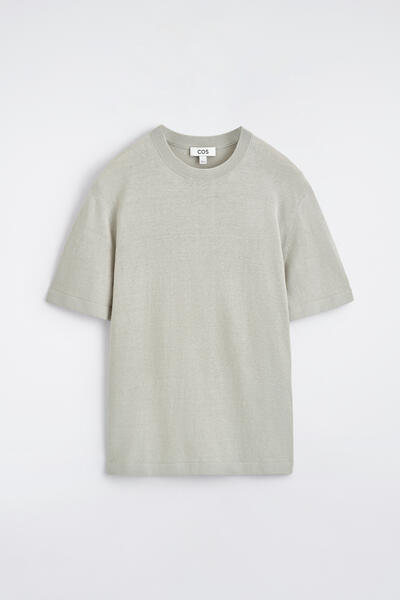 COS ニットリネンTシャツ