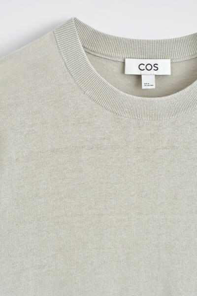 COS ニットリネンTシャツ