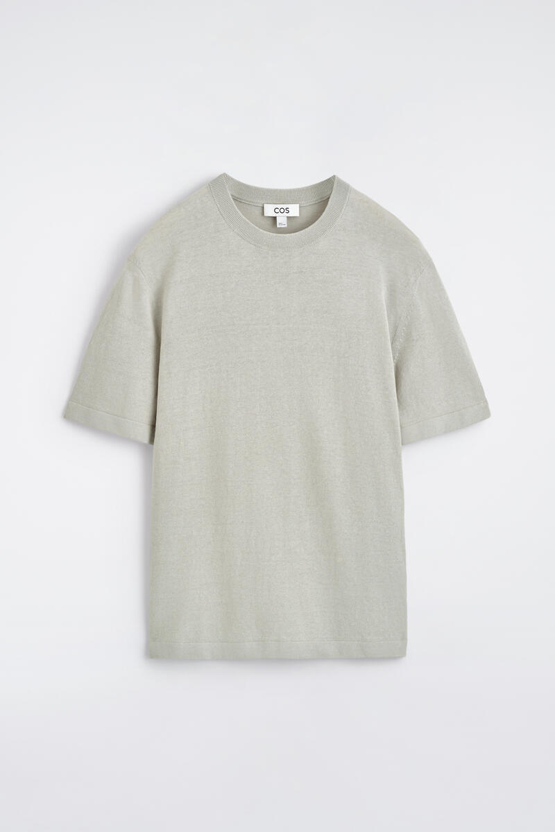 COS ニットリネンTシャツ