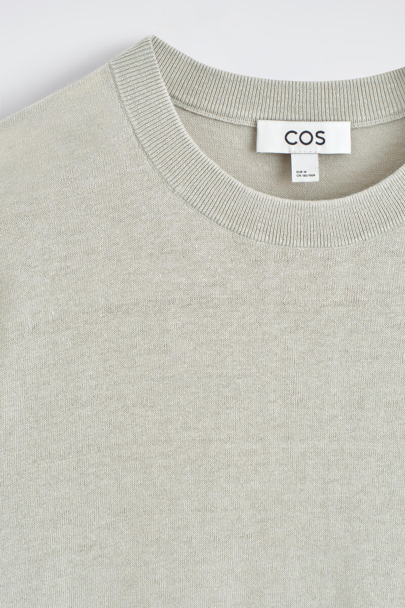 COS ニットリネンTシャツ