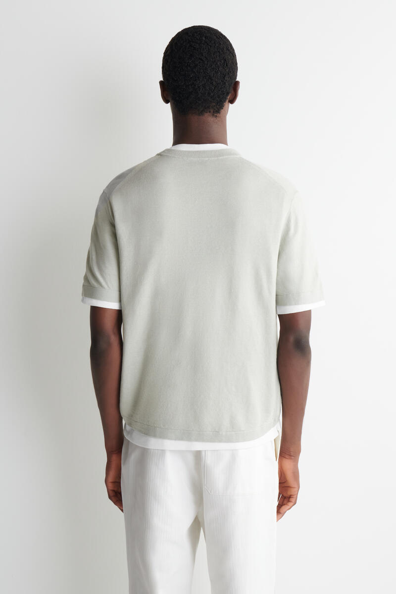 COS ニットリネンTシャツ